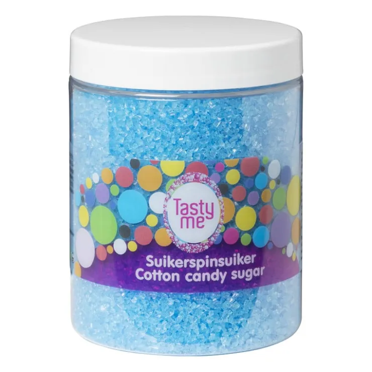 Tasty Me suikerspinsuiker - bosbes/blauw - 250 gram- Snoep|Suikerspin