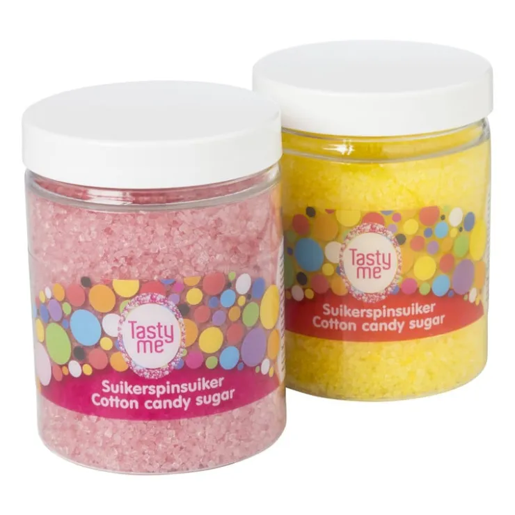 Tasty Me suikerspinsuiker - banaan/geel - 250 gram- Snoep|Suikerspin