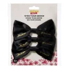 Xenos Team groom strik - zwart/goudkleurig - set van 3- Bruiloft