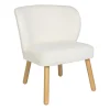 Xenos Teddy fauteuil - Troyes - wit - 68.5x60x59.5 cm- Fauteuils