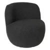 Xenos Teddy fauteuil - zwart - ø73.5x71.5 cm- Fauteuils