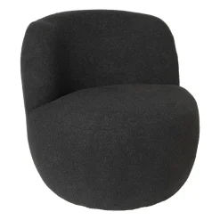 Xenos Teddy fauteuil - zwart - ø73.5x71.5 cm- Fauteuils
