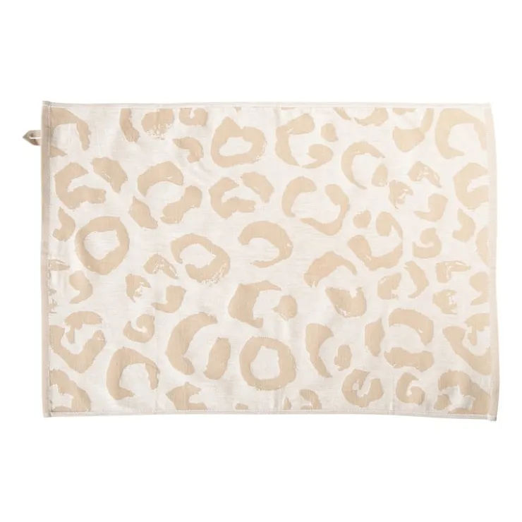 Xenos Theedoek animal - beige/bruin - 50x70 cm- Thee- En Keukendoeken