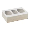 Xenos Theedoos organisch - 6 vakken - 26x16x7 cm- Theedozen