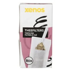 Xenos Theefilters papier - set van 80- Thee Accessoires