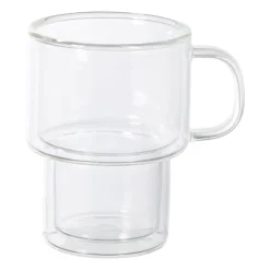 Xenos Theeglas dubbelwandig - 260 ml - glas- Theeglazen|Theeglazen