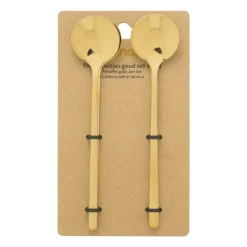 Xenos Theelepel goud - set van 4 - 13 cm- Thee Accessoires|Lepels