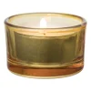 Xenos Theelichthouder - geel - ø5x3.2 cm- Waxinelichthouders