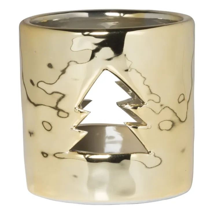 Xenos Theelichthouder goud - diverse varianten - ø7.8x7.6 cm- Spellen|Kerstcadeaus