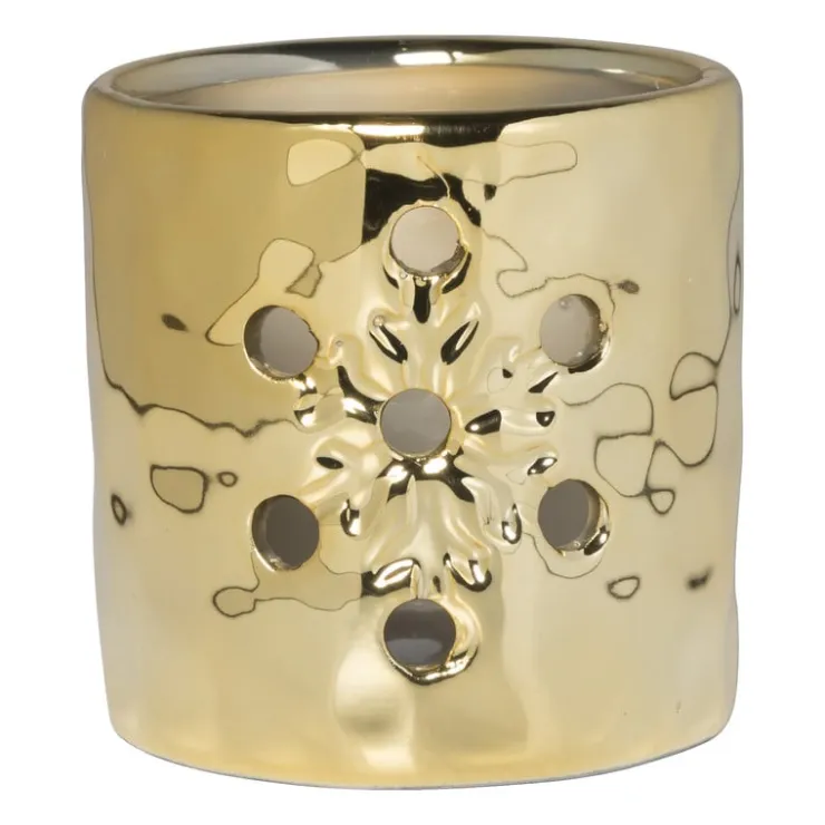 Xenos Theelichthouder goud - diverse varianten - ø7.8x7.6 cm- Spellen|Kerstcadeaus