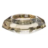 Xenos Theelichthouder Kristal - licht bruin -ø8x3 cm- Waxinelichthouders
