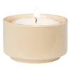 Xenos Theelichthouder mini - beige - ø5x3 cm- Waxinelichthouders
