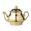 Xenos Theepot shiny gold - goud - 800 ml- Theepotten