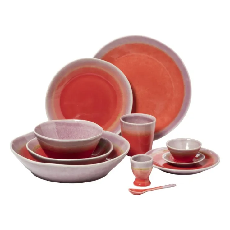 Xenos Theezakjeshouder Roots - rood/paars - ø10x1.5 cm- Thee Accessoires