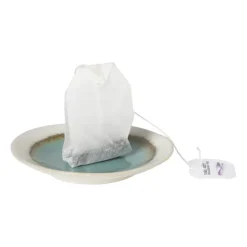 Xenos Theezakjeshouder Roots - turquoise - ø10x1.5 cm- Thee Accessoires