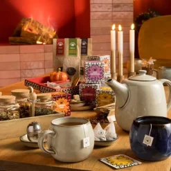 Xenos Theezakjeshouder Toscane - grijs - ø9x2.1 cm- Thee Accessoires