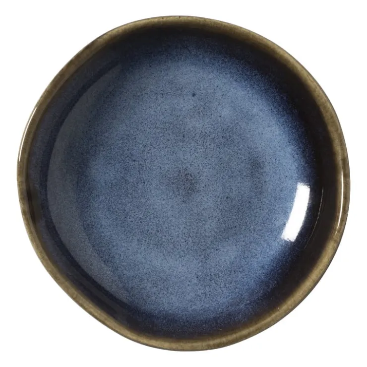 Xenos Theezakjeshouder Toscane - donkerblauw - ø9x2.1 cm- Thee Accessoires