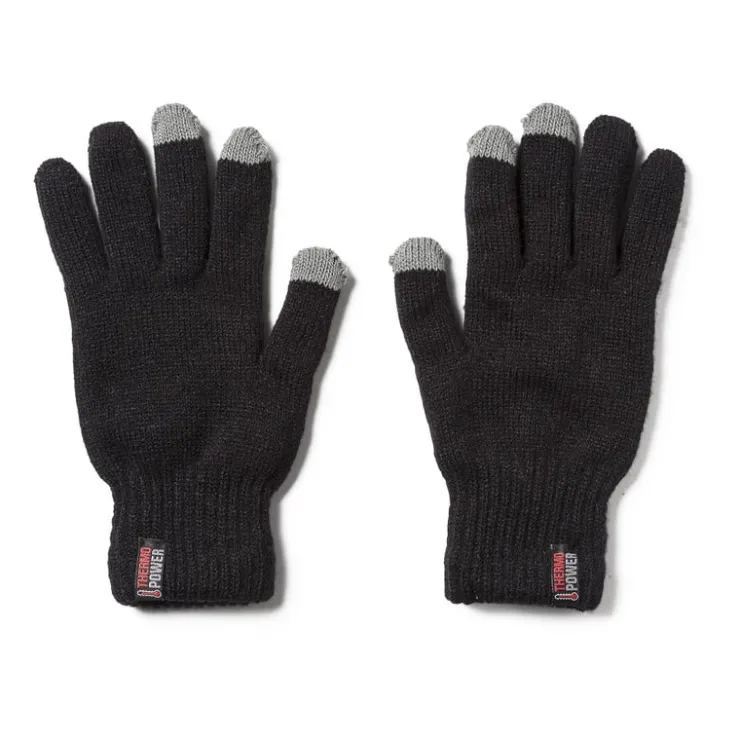 Xenos Thermo handschoenen S/M - zwart- Winterartikelen