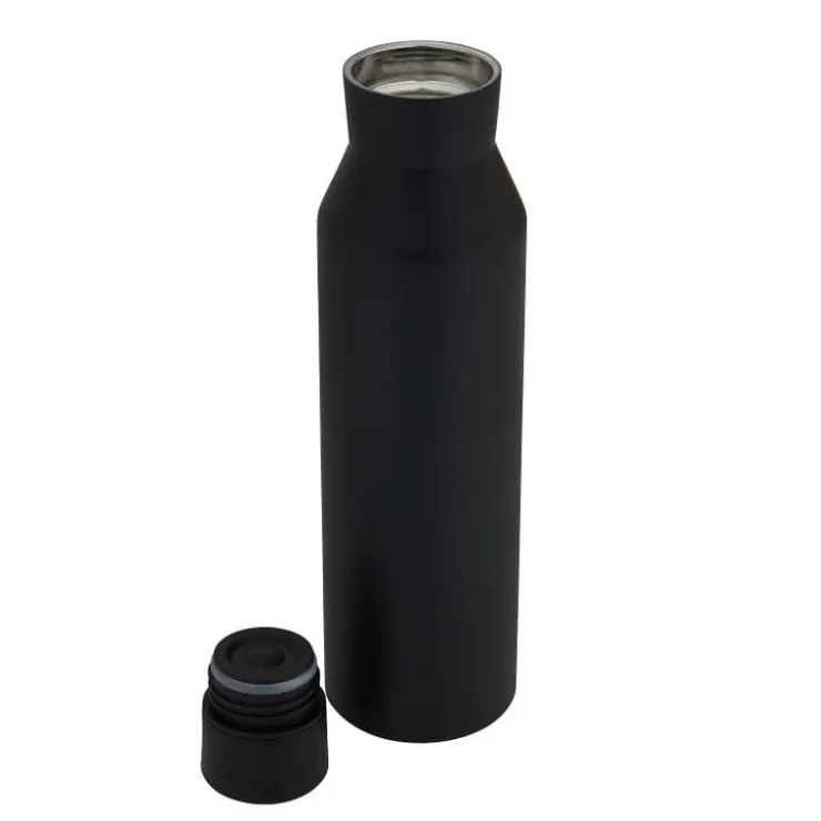 Xenos Thermosfles - zwart - 600 ml- Drinkflessen