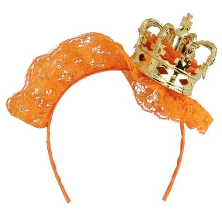 Xenos Tiara gouden kroon- Verkleedaccessoires