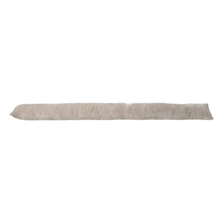 Xenos Tochtstopper velours - beige - 90x9 cm- Winterartikelen