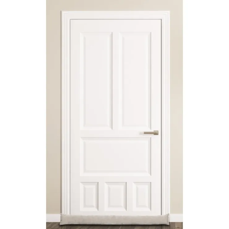 Xenos Tochtstopper velours - beige - 90x9 cm- Winterartikelen