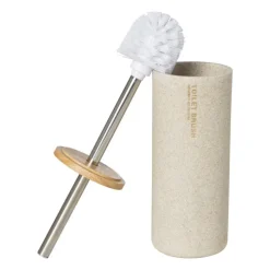 Xenos Toiletborstel sand - beige - ø10.3x38.5 cm- Toiletborstels