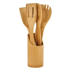 Xenos Toolset bamboe - 6-delig- Keukengerei