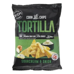 Xenos Tortilla chips sour cream & onion - 150 gram- Chips, Nootjes En Zoutjes