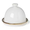 Xenos Toscane botervloot - wit - ø12x9 cm- Botervloten