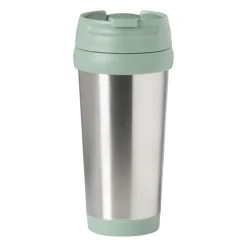 Xenos Travel beker - groen - 450 ml- Drinkflessen