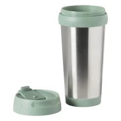 Xenos Travel beker - groen - 450 ml- Drinkflessen