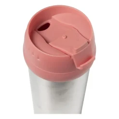 Xenos Travel beker - roze - 450 ml- Drinkflessen
