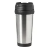 Xenos Travel beker - zwart - 450 ml- Drinkflessen
