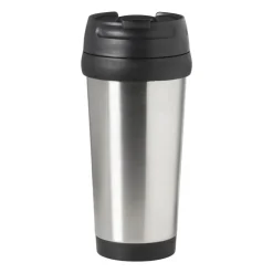 Xenos Travel beker - zwart - 450 ml- Drinkflessen