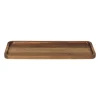 Xenos tray acacia groot - bruin - 14x36x1.5 cm- Borrelplanken|Kaarsenplateaus