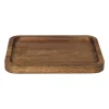 Xenos tray acacia klein - bruin - 14x18x1.5 cm- Borrelplanken|Kaarsenplateaus