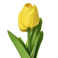 Xenos Tulpen in vaasje - diverse varianten - ø7x18 cm- Kunstbloemen