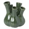 Xenos Tulpenvaas klein - groen - ø13.5x16 cm- Vazen|Vazen