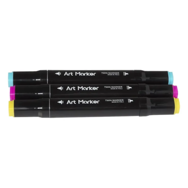 Xenos Twin markers - set van 24- Stiften|Kerstcadeaus