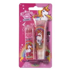 Xenos Unicorn lipglos 'n bracelet - 31 gram- Snoep