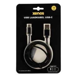 Xenos USB-C laadkabel 1.5 m - zwart- Opladers