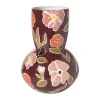 Xenos Vaas bloemen - rood - ø20x28 cm- Vazen|Vazen