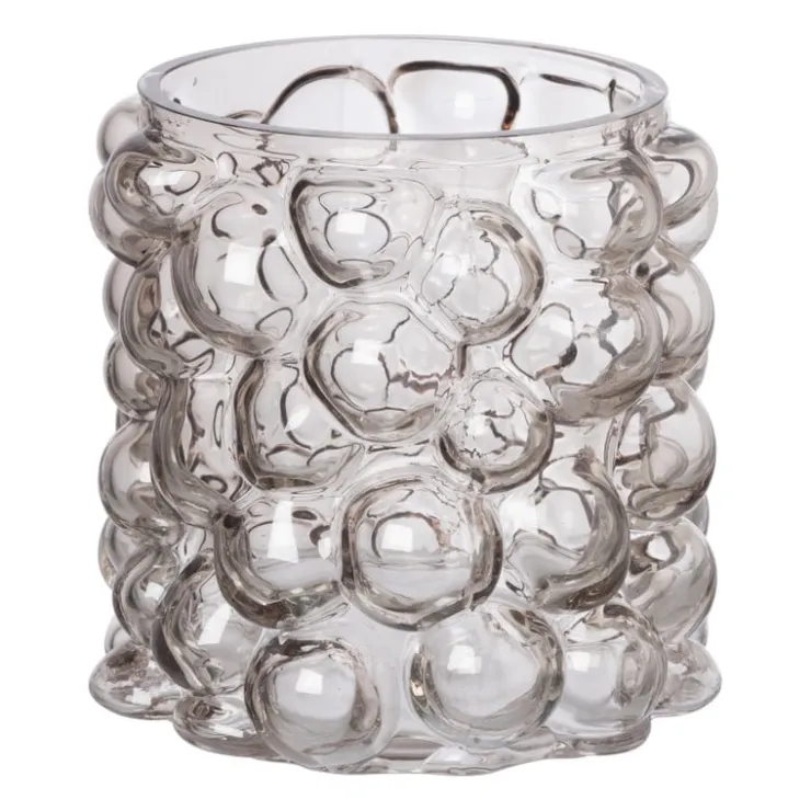 Xenos Vaas bubbels - grijs - ø17x15 cm- Kerstcadeaus|Vazen