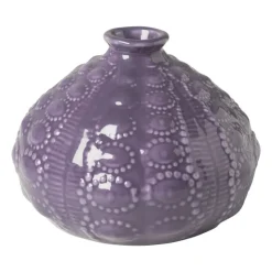 Xenos Vaas bubbels mini - ø10.5x7.8 cm - paars- Vazen|Vazen