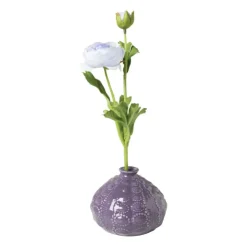 Xenos Vaas bubbels mini - ø10.5x7.8 cm - paars- Vazen|Vazen