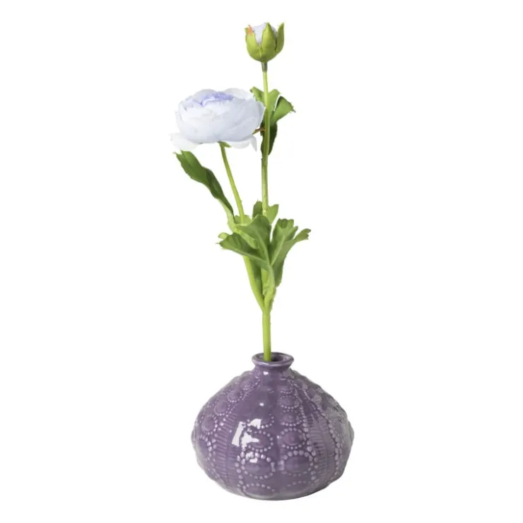 Xenos Vaas bubbels mini - ø10.5x7.8 cm - paars- Vazen|Vazen