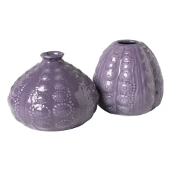 Xenos Vaas bubbels mini - ø9.5x9 cm - paars- Vazen|Vazen