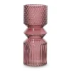 Xenos Vaas diabolo - roze - ø9.5x24.5 cm- Vazen|Vazen