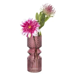 Xenos Vaas diabolo - roze - ø9.5x24.5 cm- Vazen|Vazen